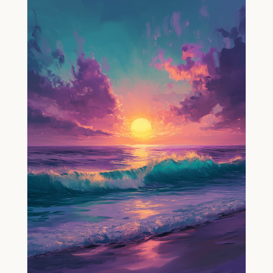 Dreamlike Dusk Painting by Numbers Premium Kit