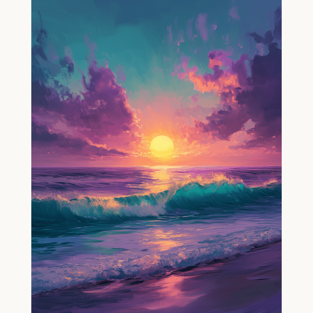 Dreamlike Dusk Painting by Numbers Premium Kit