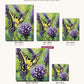 Swallowtail Butterfly on Purple Lavender canvas sizes from 12 x 12 to 23.5 x 23.5 inches