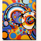 Swirling Fusion paint by numbers kit on stretched canvas