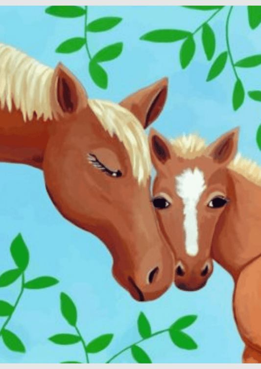 Tender Bond: Mother and Foal - Artistry By Numbers