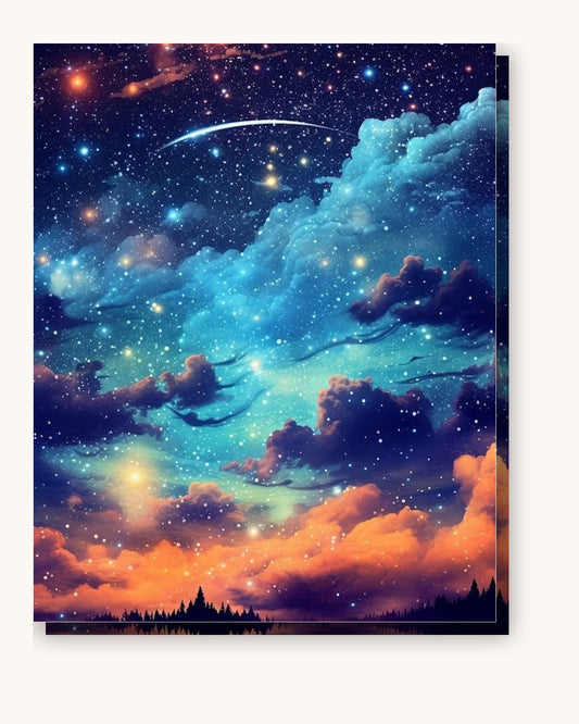 The Cosmic Firmament paint by numbers kit on stretched canvas
