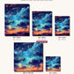 The Cosmic Firmament canvas sizes from 12 x 12 to 23.5 x 23.5 inches