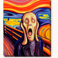The Crying Figure paint by numbers kit on stretched canvas