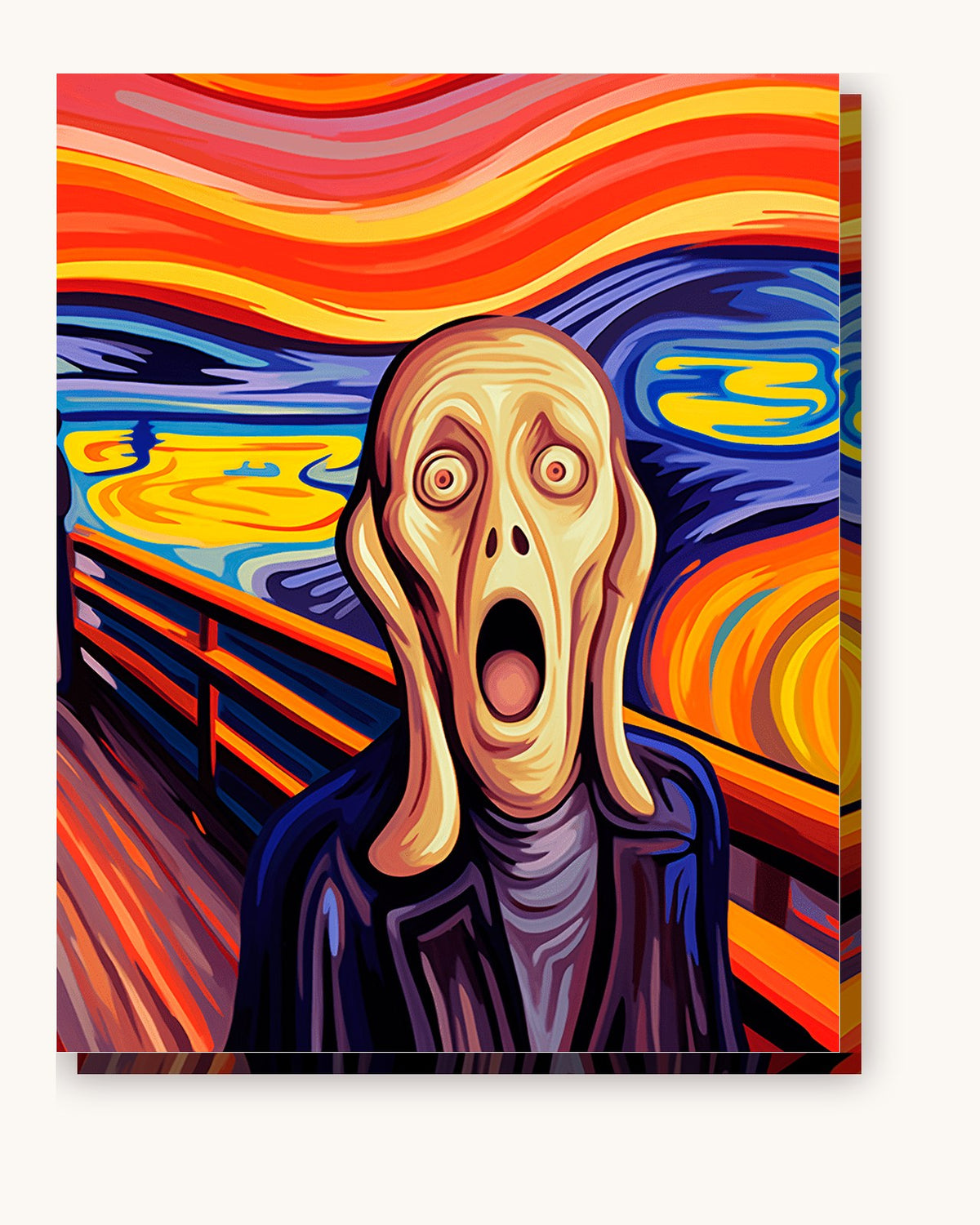 The Crying Figure paint by numbers kit on stretched canvas