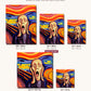 The Crying Figure canvas sizes from 12 x 12 to 23.5 x 23.5 inches