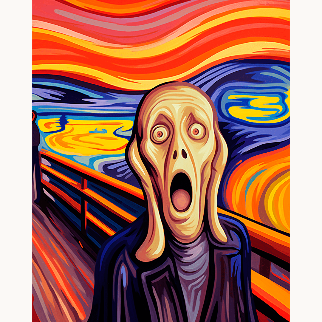The Crying Figure Painting by Numbers Kit