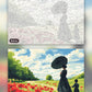 The Duchess Picnic paint by numbers kit, before and after