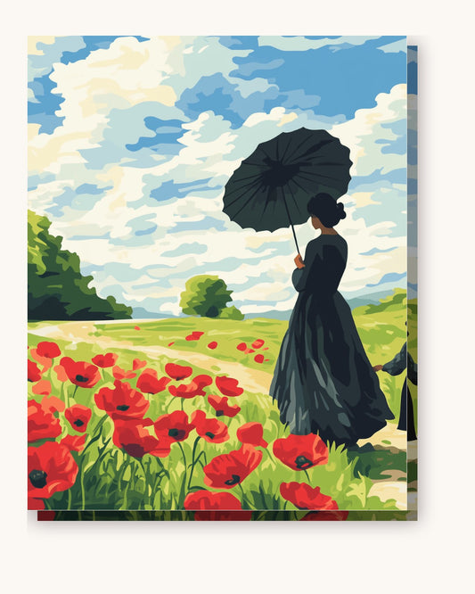 The Duchess Picnic paint by numbers kit on stretched canvas