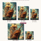 The Golden Galleon canvas sizes from 12 x 12 to 23.5 x 23.5 inches