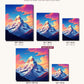 The Peak of Peaks canvas sizes from 12 x 12 to 23.5 x 23.5 inches