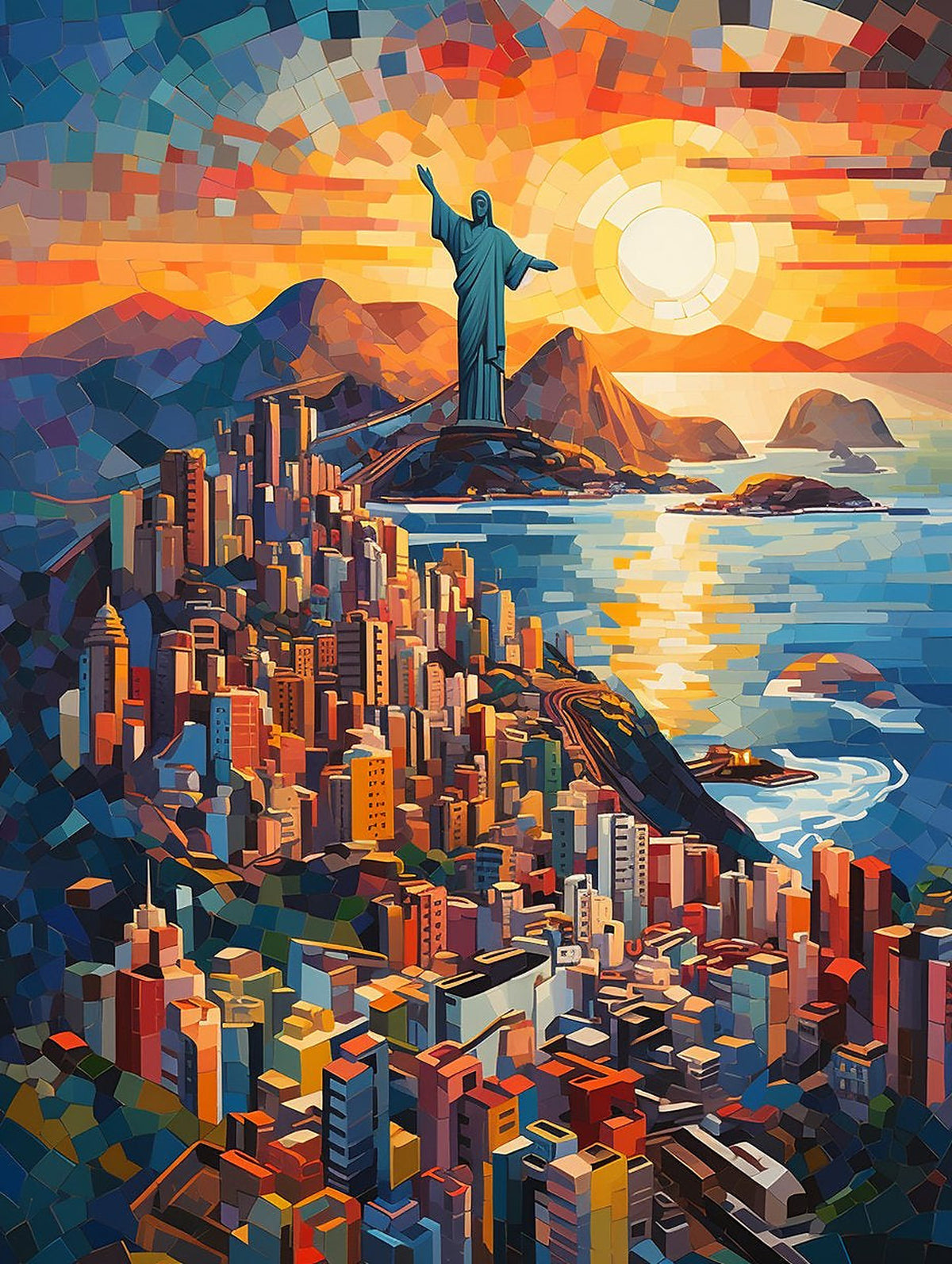 The Redeemer of Rio Painting by Numbers Kit