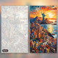 The Redeemer of Rio paint by numbers kit, before and after