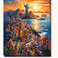 The Redeemer of Rio paint by numbers kit on stretched canvas