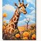 The Tall Gaze paint by numbers kit on stretched canvas