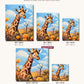 The Tall Gaze canvas sizes from 12 x 12 to 23.5 x 23.5 inches