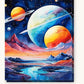 The Vast Space paint by numbers kit on stretched canvas