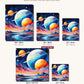 The Vast Space canvas sizes from 12 x 12 to 23.5 x 23.5 inches