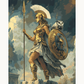 The Warrior Painting by Numbers Premium Kit