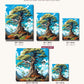 The Wisest Tree canvas sizes from 12 x 12 to 23.5 x 23.5 inches