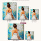 Tiny Dancing Angel canvas sizes from 12 x 12 to 23.5 x 23.5 inches