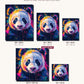 Tiny Panda canvas sizes from 12 x 12 to 23.5 x 23.5 inches
