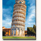 Tower of Pisa paint by numbers kit on stretched canvas