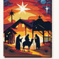 Travelers Beneath the Bright Star paint by numbers kit on stretched canvas
