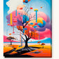 Tree of Eternal Dreams paint by numbers kit on stretched canvas