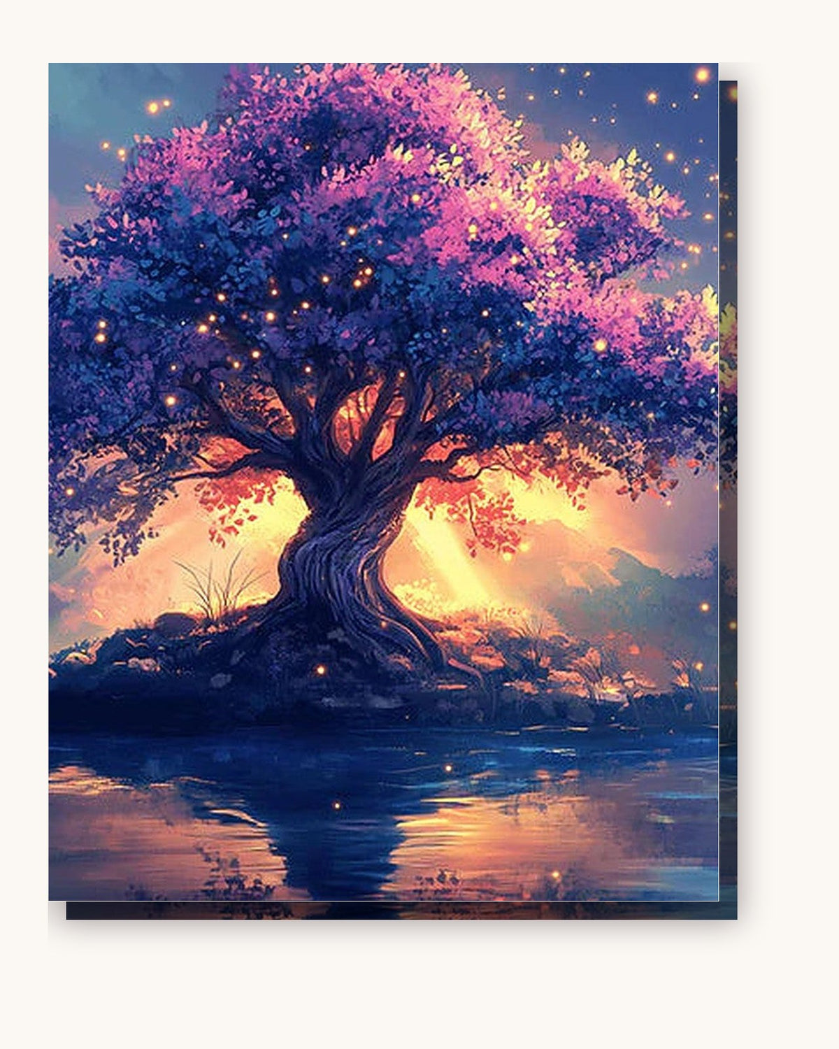 Tree of Life paint by numbers kit on stretched canvas
