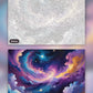 Twilight Between Clouds paint by numbers kit, before and after