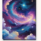 Twilight Between Clouds paint by numbers kit on stretched canvas