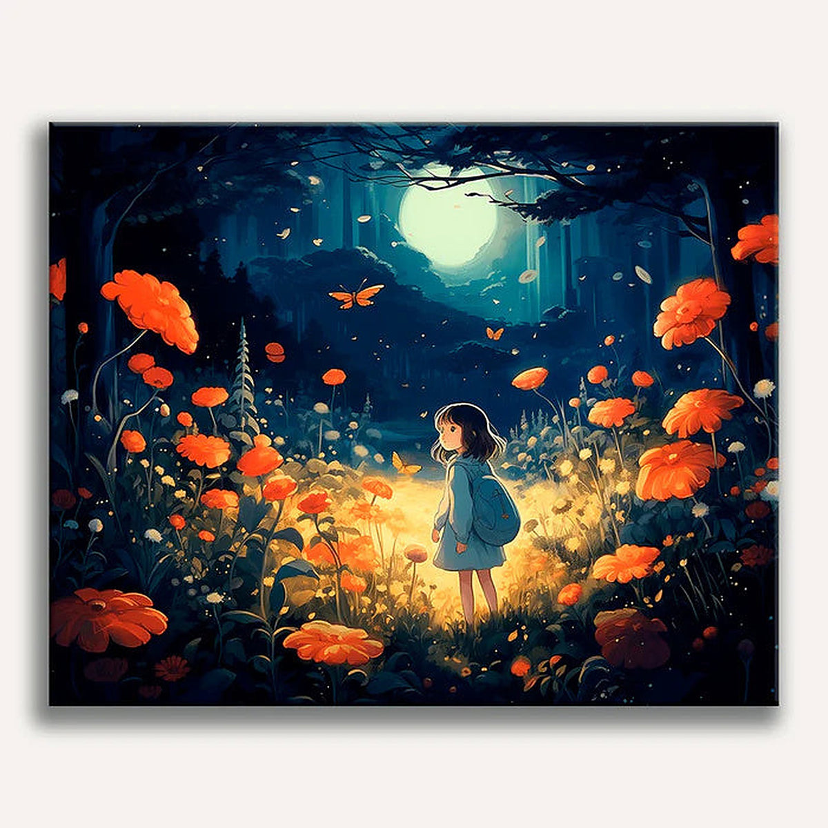 Twilight Bloom Painting by Numbers Premium Kit