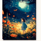 Twilight Bloom paint by numbers kit on stretched canvas