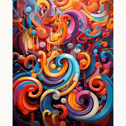 Twisting Colors Painting by Numbers Premium Kit
