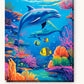 Underwater Paradise paint by numbers kit on stretched canvas