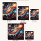 Abstract Cosmos canvas sizes from 12 x 12 to 23.5 x 23.5 inches
