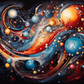 Abstract Cosmos Painting by Numbers Premium Kit