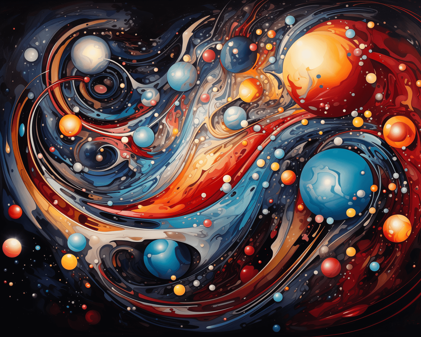 Abstract Cosmos Painting by Numbers Premium Kit