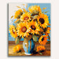 Vase of Sunflower Painting by Numbers Kit