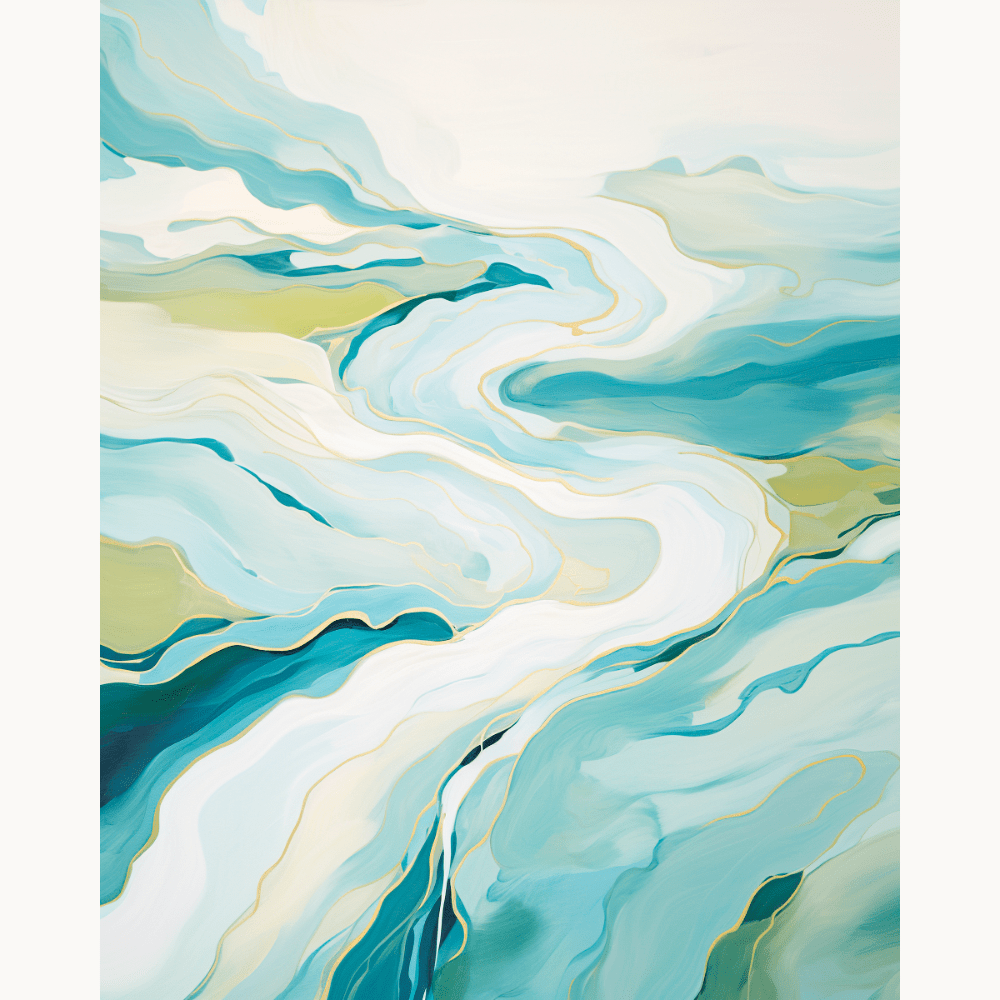 Curved Waters Painting by Numbers Premium Kit