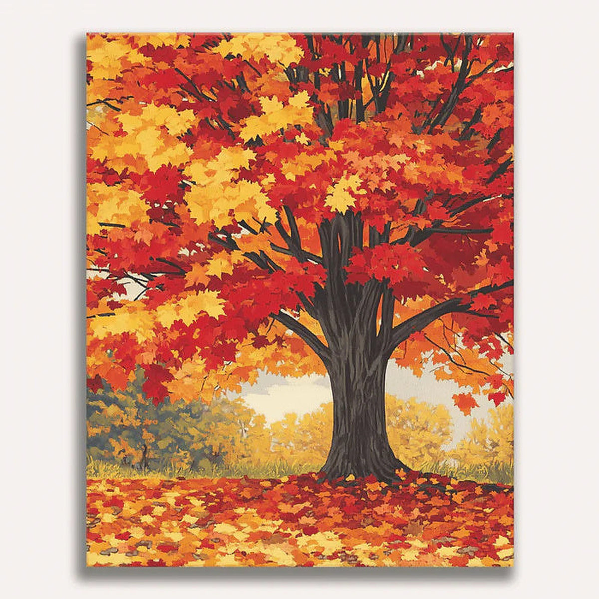 Vibrant Maple Painting by Numbers Premium Kit