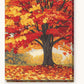 Vibrant Maple paint by numbers kit on stretched canvas