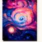 Vibrant Nebula paint by numbers kit on stretched canvas