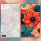 Vibrant Petals paint by numbers kit, before and after