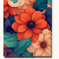 Vibrant Petals paint by numbers kit on stretched canvas