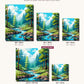 Mountain View canvas sizes from 12 x 12 to 23.5 x 23.5 inches