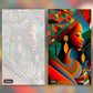 Vibrant Sisterhood paint by numbers kit, before and after