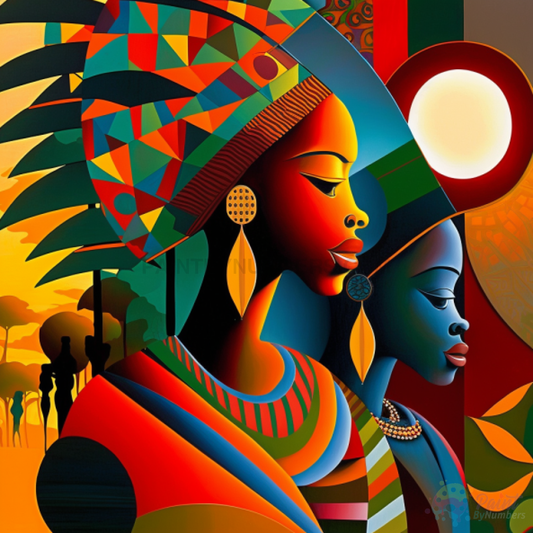 Vibrant Sisterhood Painting by Numbers Kit