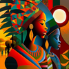 Vibrant Sisterhood Painting by Numbers Kit
